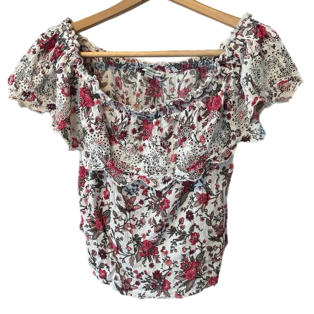 American Eagle Floral off the shoulder Top